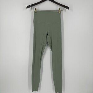 Lululemon Align High Rise Pant 28” Sage Green Leggings Size 4 Yoga